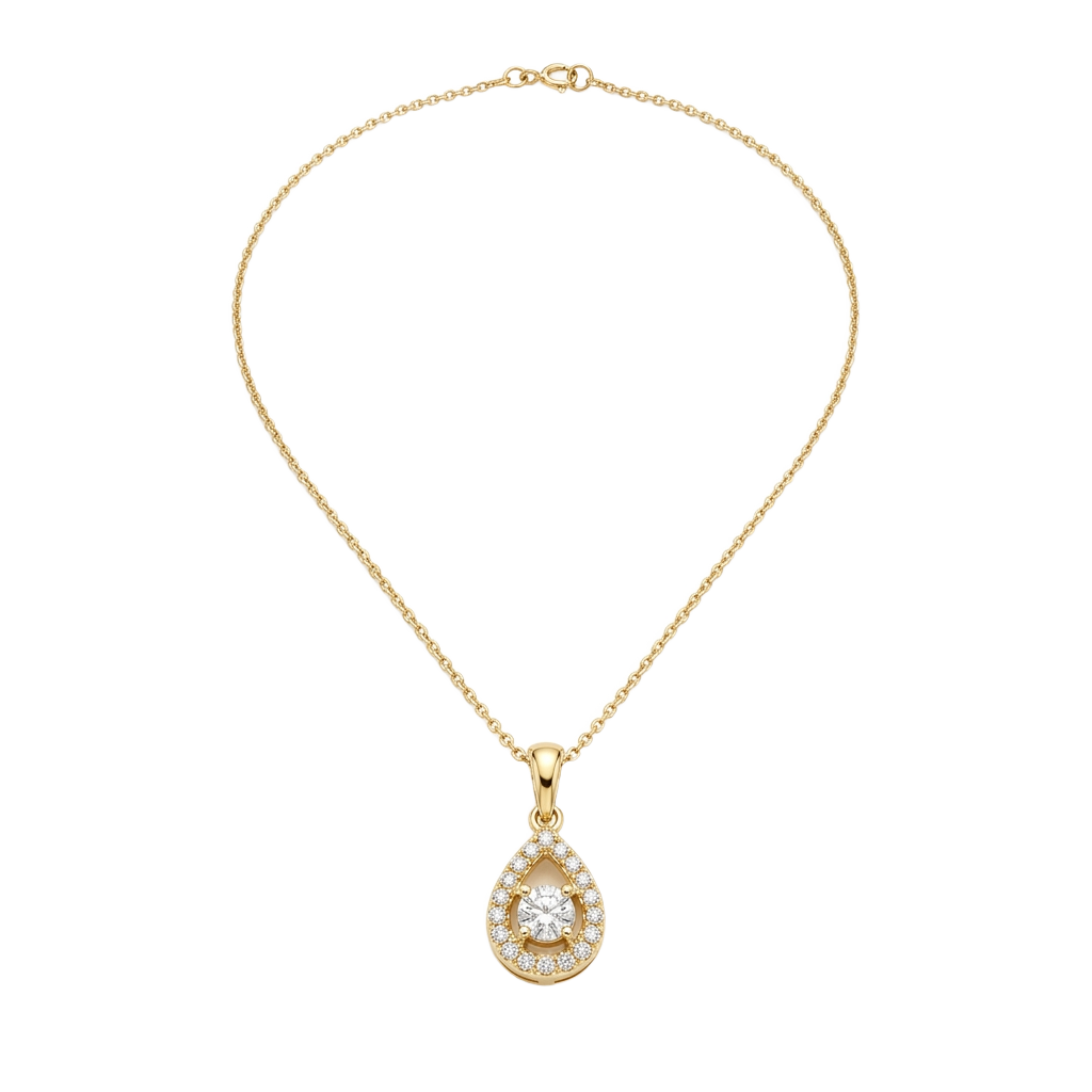 Collar con colgante de oro