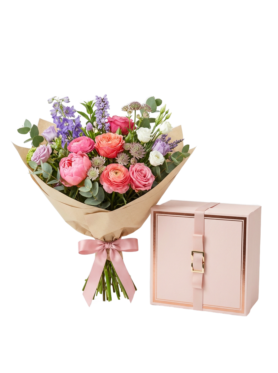 Caja de regalo para ramo del Día de la Madre