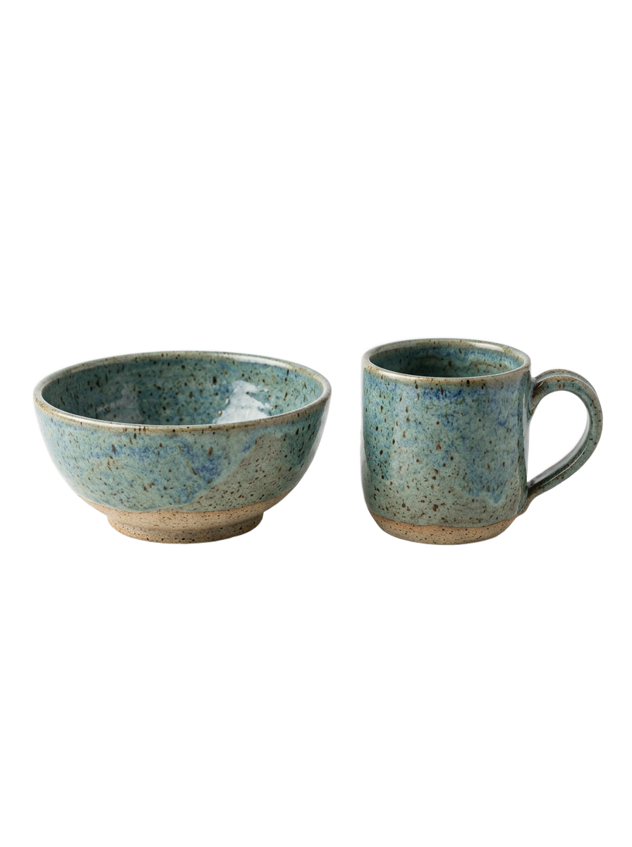 Taza de cerámica hecha a mano