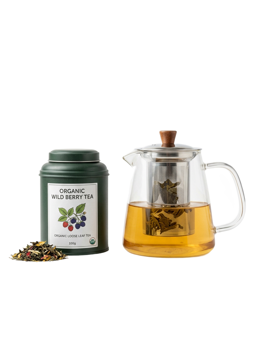 Té de manzanilla y lavanda en hojas sueltas